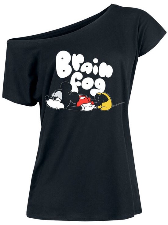 Mickey Mouse Brain Fog Dames T-shirt - zwart - M