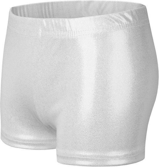 Glanzende Metallic Korte Sportbroek met Elastische Taille voor Kinderen en Meisjes — afbeelding 2