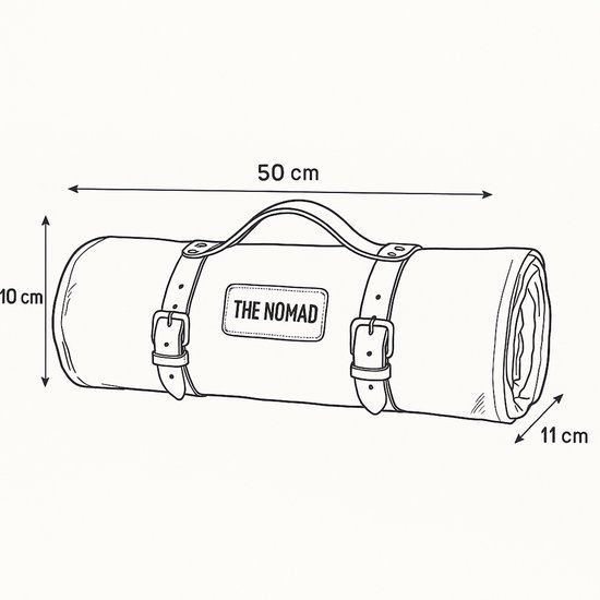 The Nomad Waxed Canvas Motorfiets Bivak-Bedroll – Waterdicht 3-Seizoenen Camping Bedekking — afbeelding 2