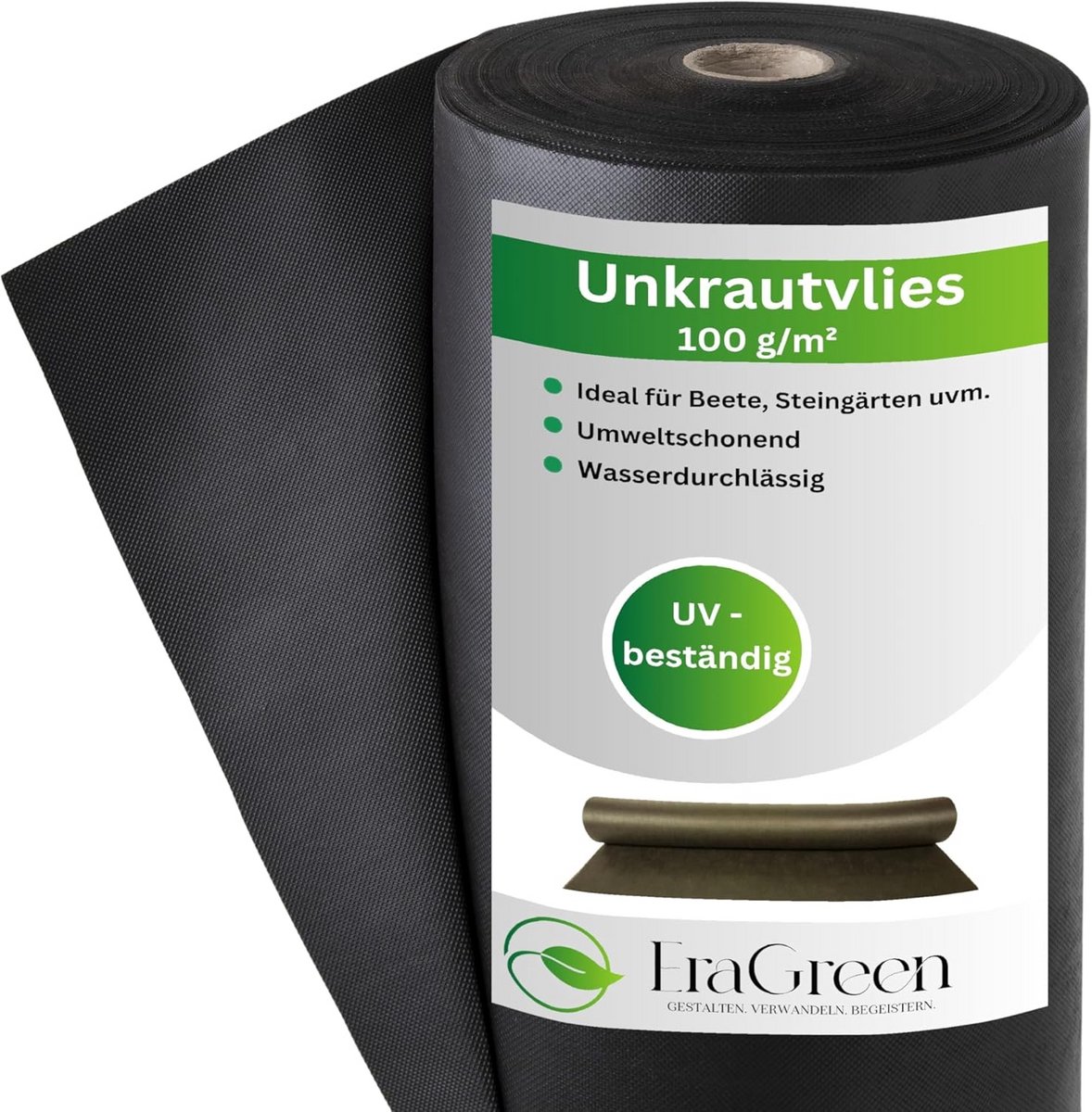 Waterdoorlatend Gronddoek 100 g/m² voor Tuin en Bloembed - UV-bestendig