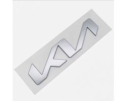 Kia Embleem - Logo voor Motorkap/Kofferbak - Zilver - 13 cm