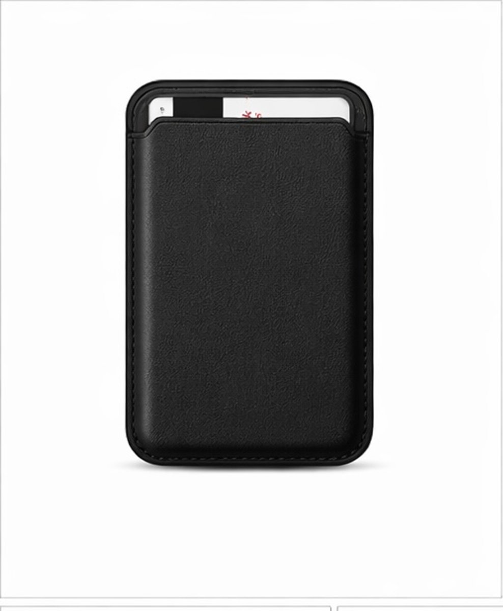 Magnetische Kaarthouder voor iPhone 12 t/m 17 – Geschikt voor MagSafe – Zwart
