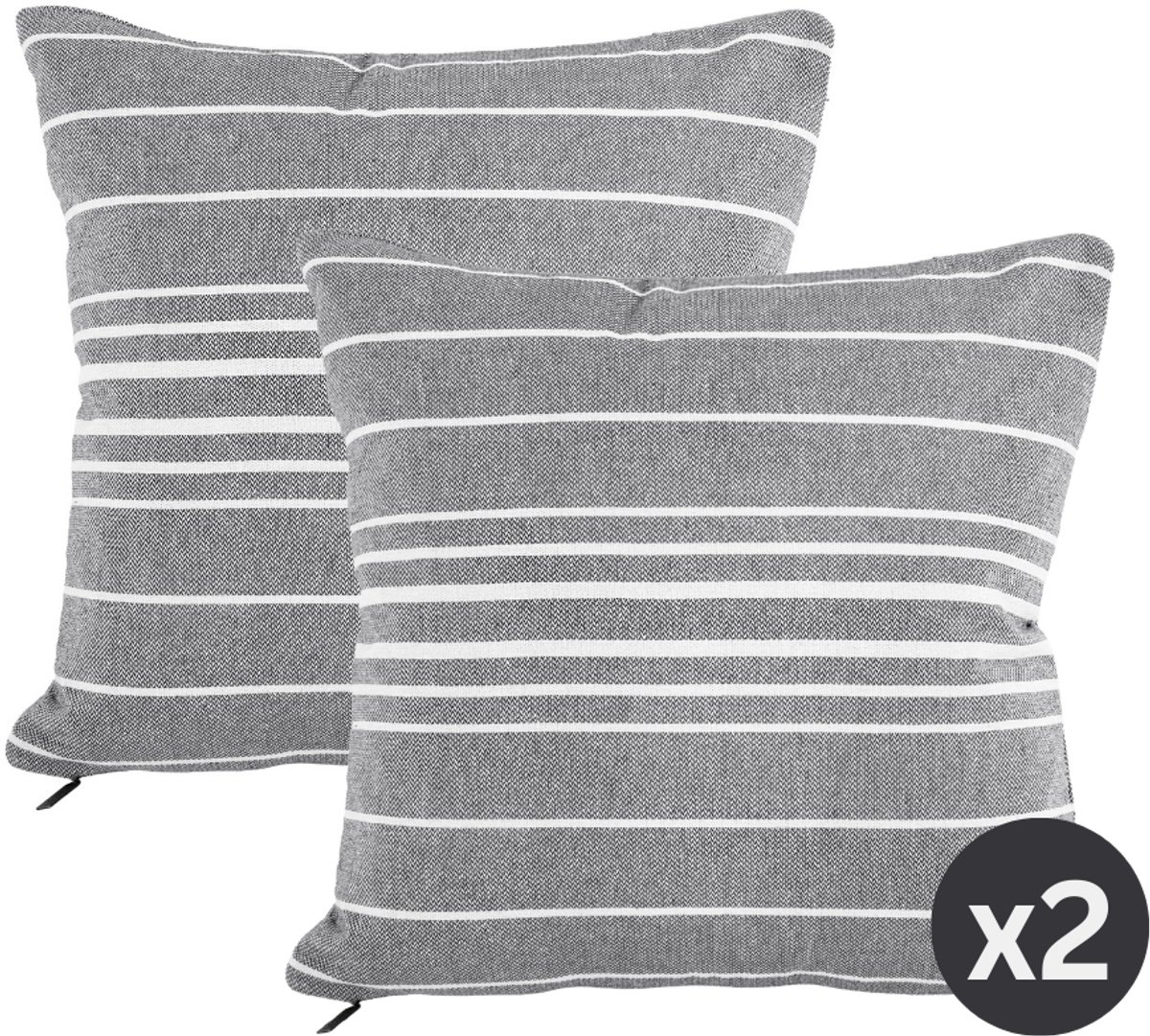 Tiseco Sierkussen (gevuld) SOLENE - 45x45 cm, grijs GREY
