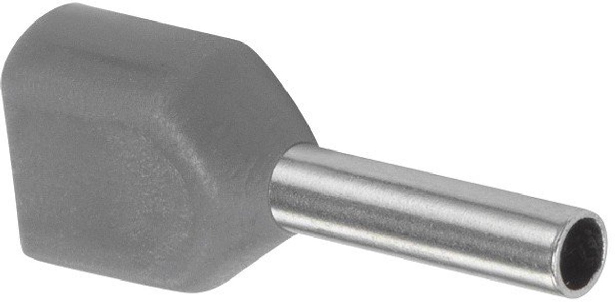 Duo Adereindhuls geisoleerd 0,75mm² grijs - per 100 stuks