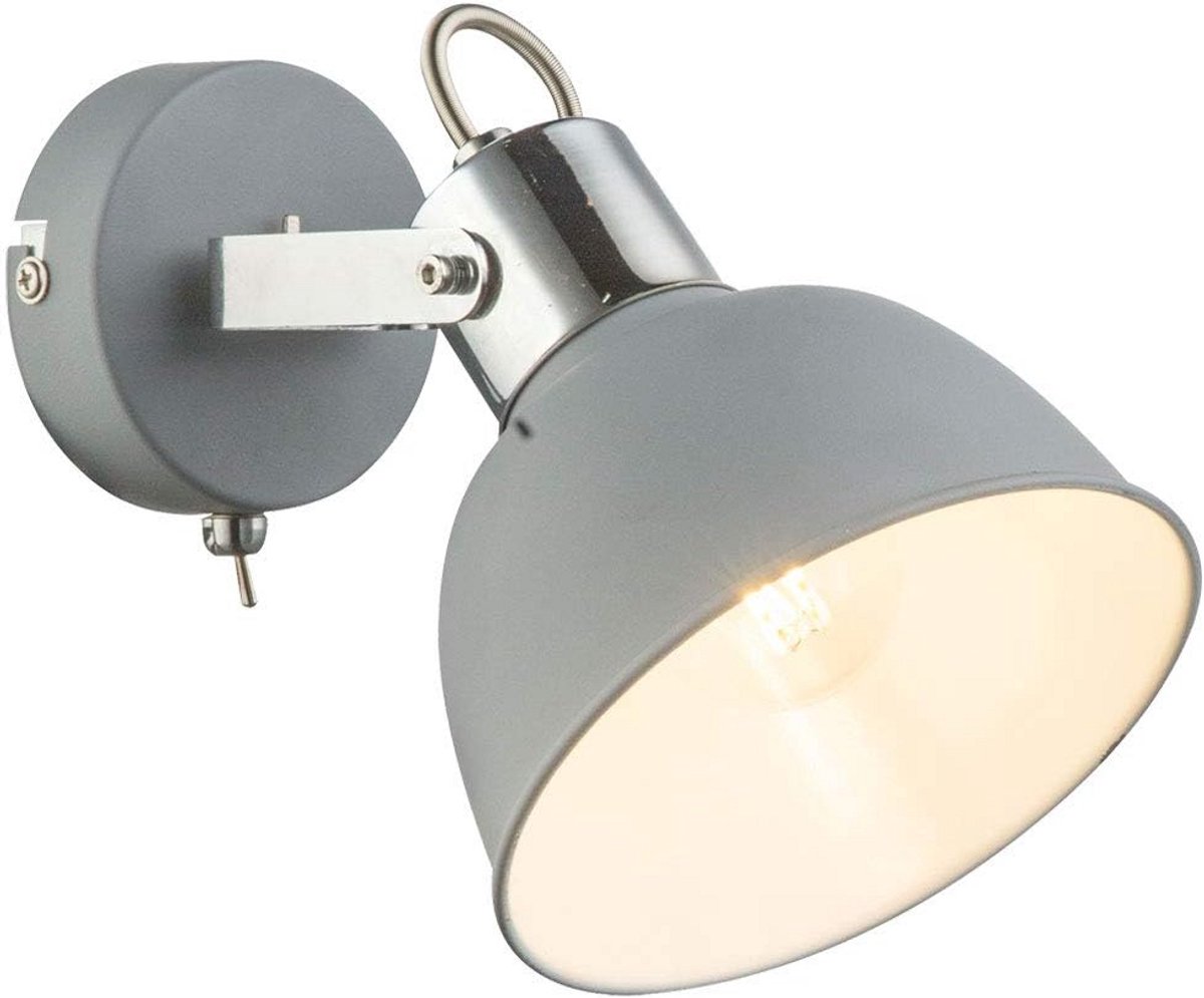 Hanglamp Metaal Grijs Fitting E14