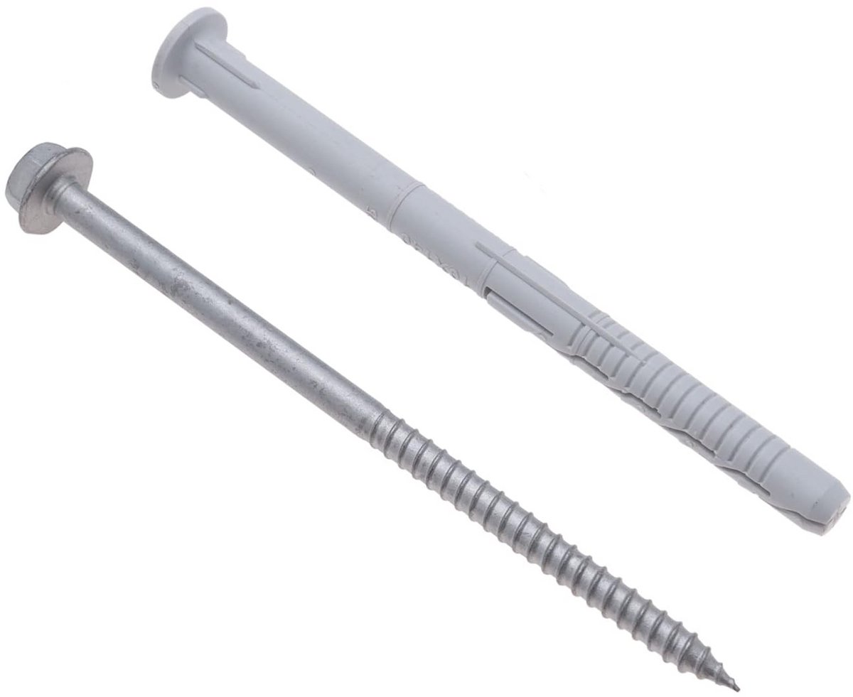 50x Zware Beton Schroeven en Pluggen met Torx Kop - 10x120mm
