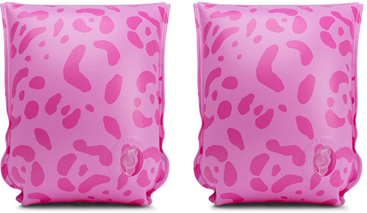 Pink Leopard Swimming Armbands