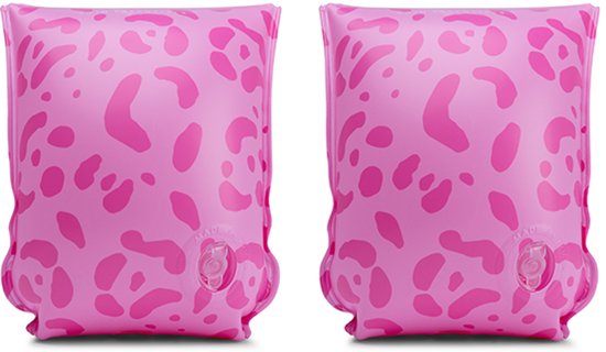 Pink Leopard Swimming Armbands