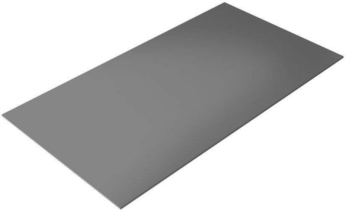 Aluminium Plaat 2mm Dik 58x38cm - Blank en Veelzijdig Metaal