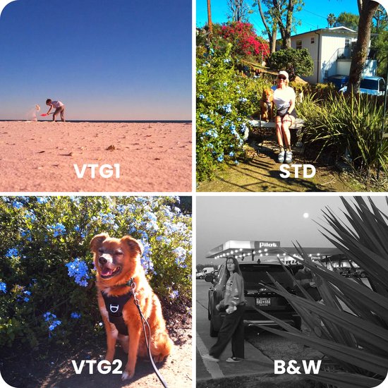 Campsnap Pro Digitale Camera - Schermvrije Retro Fotocamera - 16 Megapixel - 4 Ingebouwde Filters - 500 foto's - Minimalistisch Vintage Design - Met Xenon Flits - Oplaadbaar - 4GB - Zwart