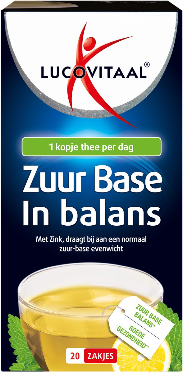 Bol.com Lucovitaal Zuur Base Groene Thee Voedingssupplement - 20 stuks aanbieding