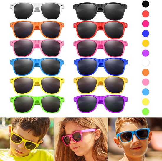 Neonkleurige Zonnebrillen 12 Stuks - Perfect voor Feesten en Verjaardagen — afbeelding 5