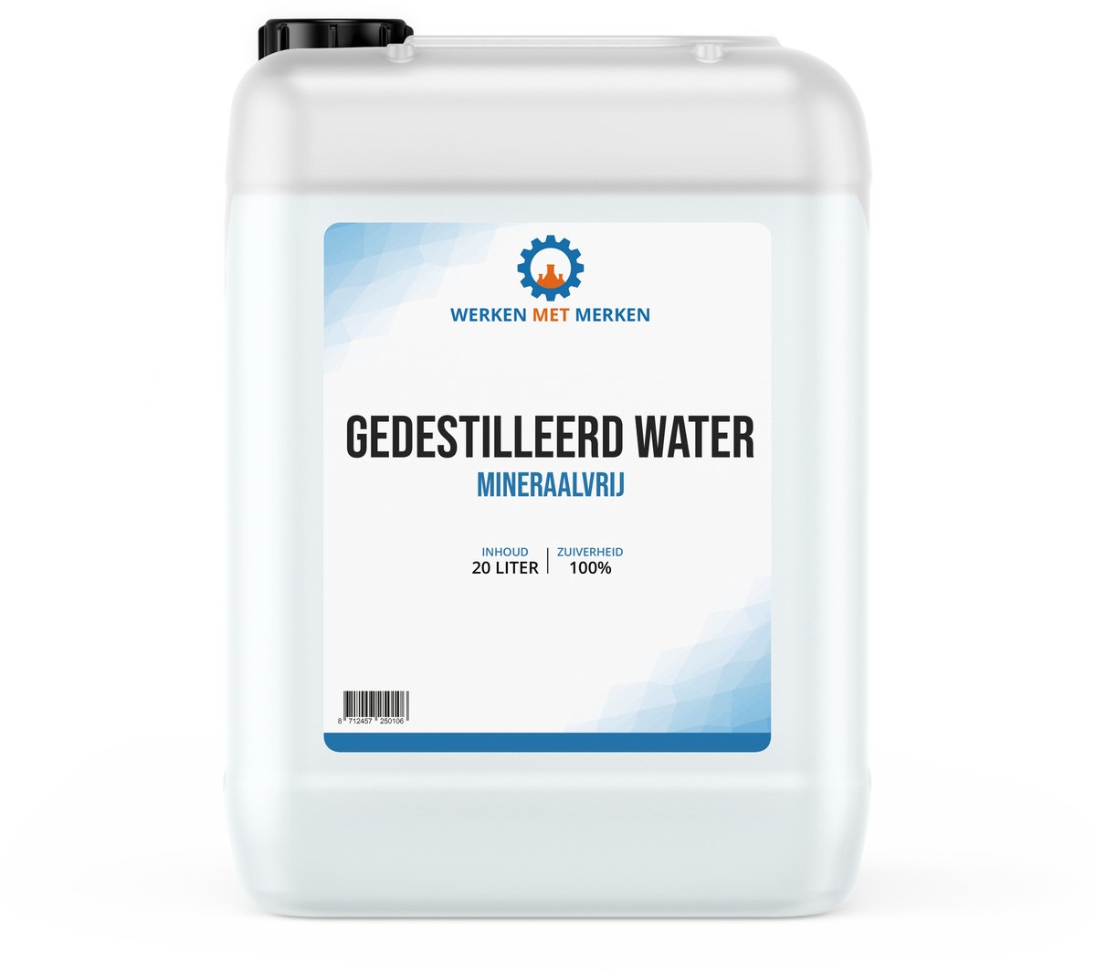 Gedestilleerd water - Gedemineraliseerd water - Osmose water - Strijkwater - 20 liter