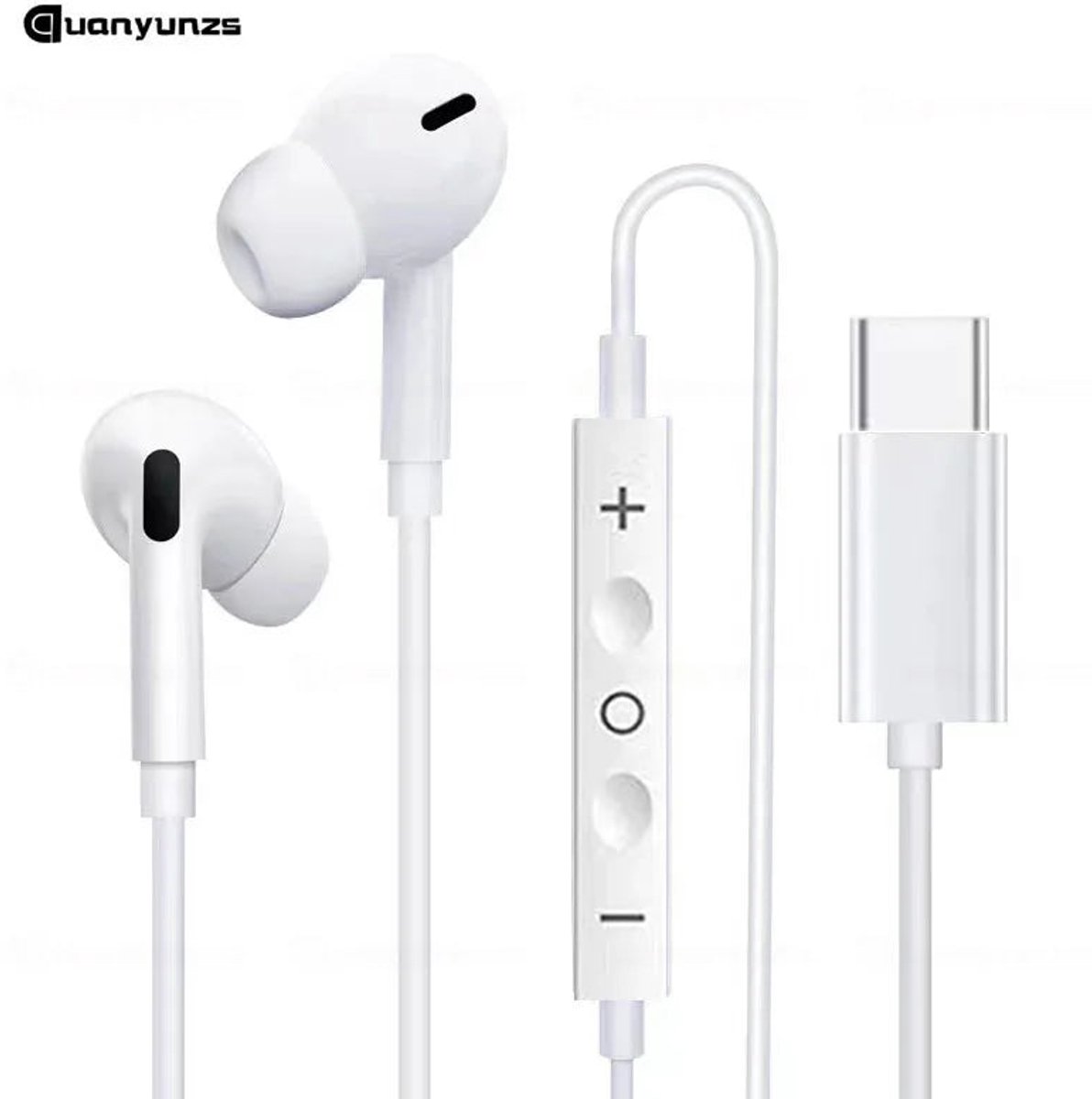 Quanyunzs - Bedrade Oordopjes - Met Microfoon - Bedieningsknop - Lightning - Voor iPhone Gebruikers - Model QZC1
