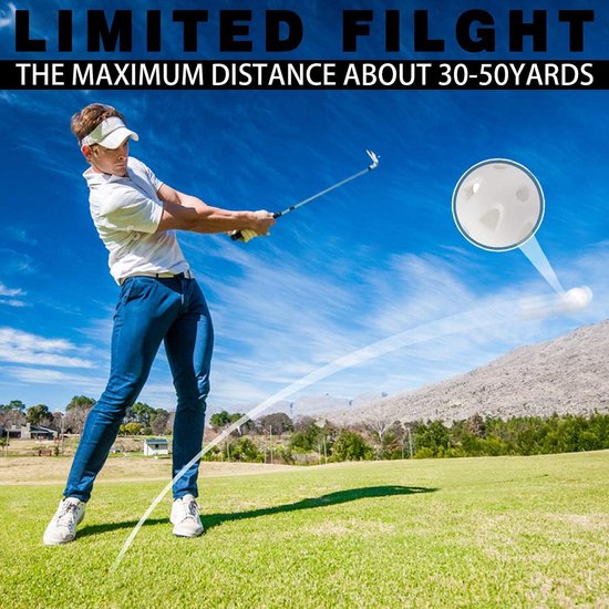 Dailygoody - Golf Oefenbal - Golf Trainingsballen - 24 Stuks - Kunststof - Indoor Outdoor Oefenen - Geschikt voor Beginners en Gevorderden — afbeelding 3