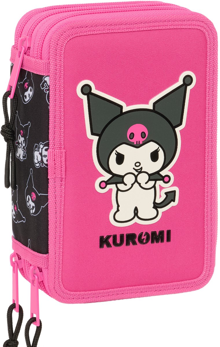 Kuromi Gevuld etui Kuromi - 37 stuks - 19.5 x 12.5 x 5.5 cm - Polyester