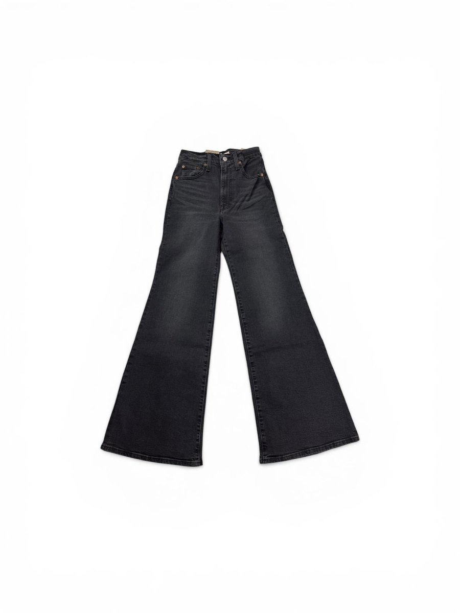 Levi’s Ribcage Bell Slim Thigh Broek Dames W24 X L32 Grijs