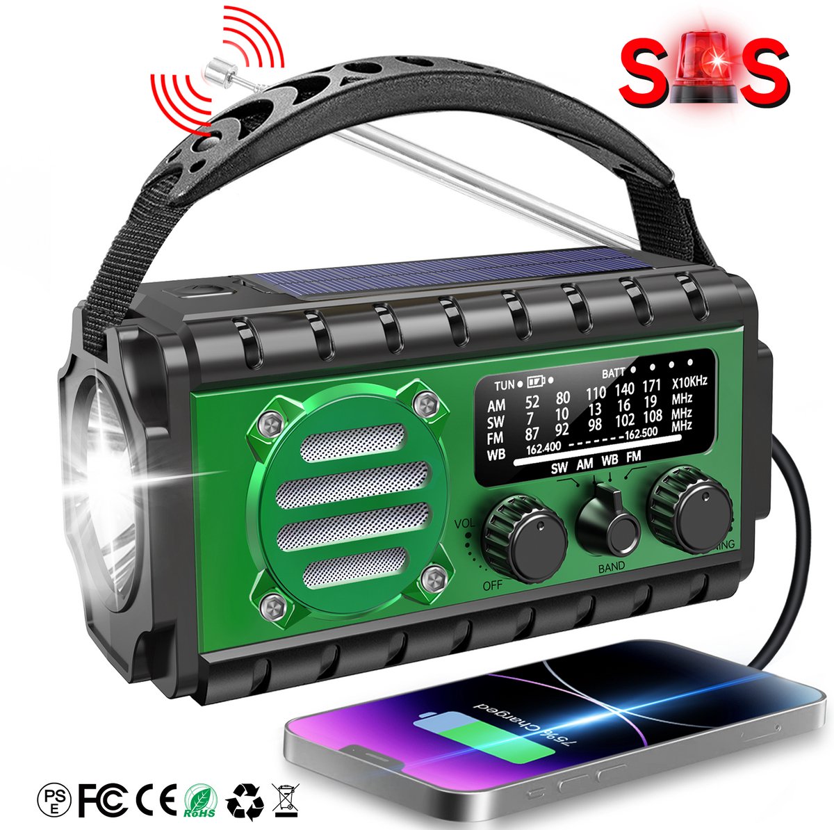 XSY350 Max – Noodradio – 20.000mAh Powerbank – IPX6 Waterbestendig – Heavy Duty Backup