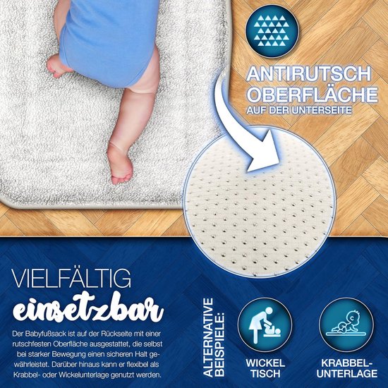 Wintervoetenzak voor kinderwagen en buggy - Wasbare babyvoetenzak met ritssluiting en tas — afbeelding 5