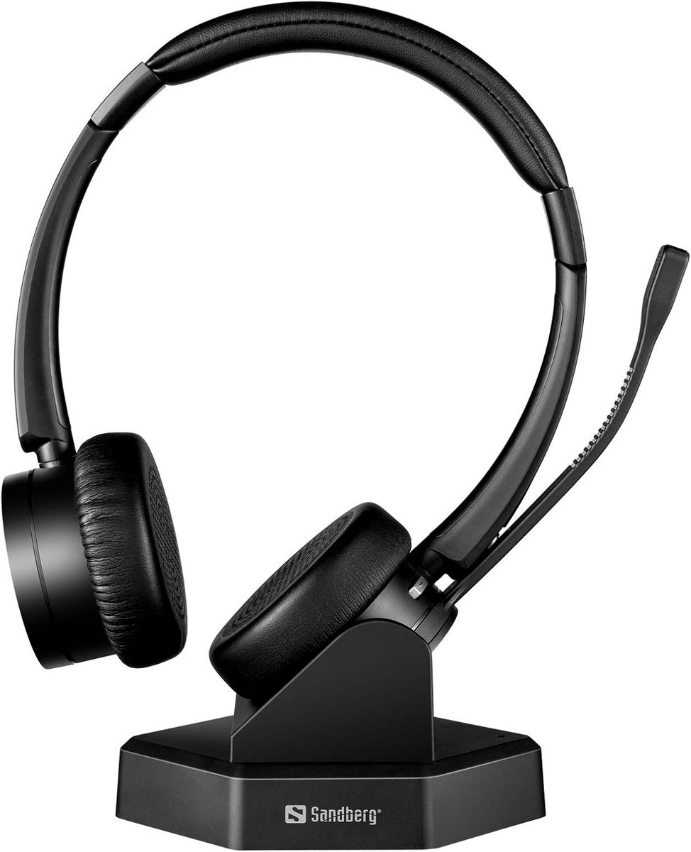 Bluetooth Office Headset Pro+ - Draadloze Bureaunooi met Ruisonderbreking voor Kantoor- en Thuisgebruik