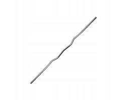 Marbo Sport - Barre de curl avec fermeture à vis - EZ Curl Bar - MW-G120L-EX-GL - 120 cm - Acier chromé - Poignée moletée - Pour l'entraînement de force et la salle de sport à domicile - Max. 200 kg