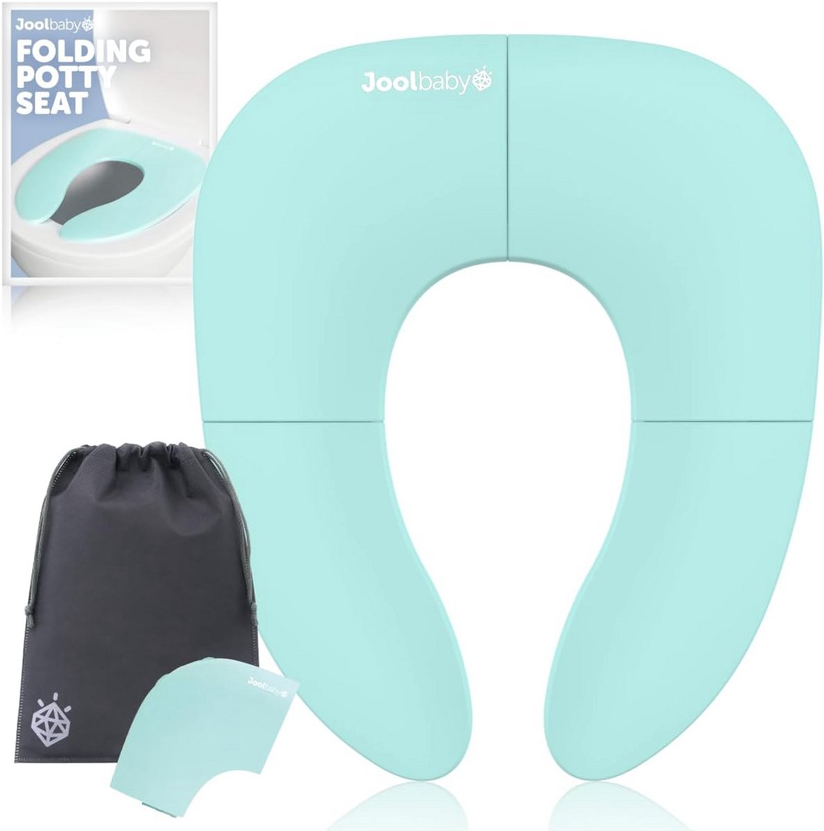 Opvouwbaar Reispotje voor Kinderen - Antislip Zuignappen, Inclusief Gratis Reistas, Voor Trouwe Toilettraining