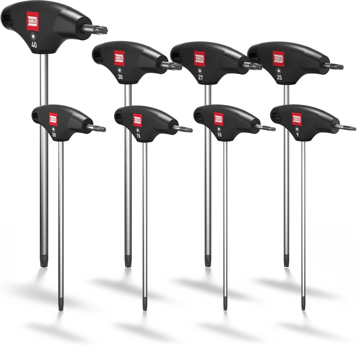 T-Griff Schroevendraaier Set 8st, TX9–40 — Made in Germany