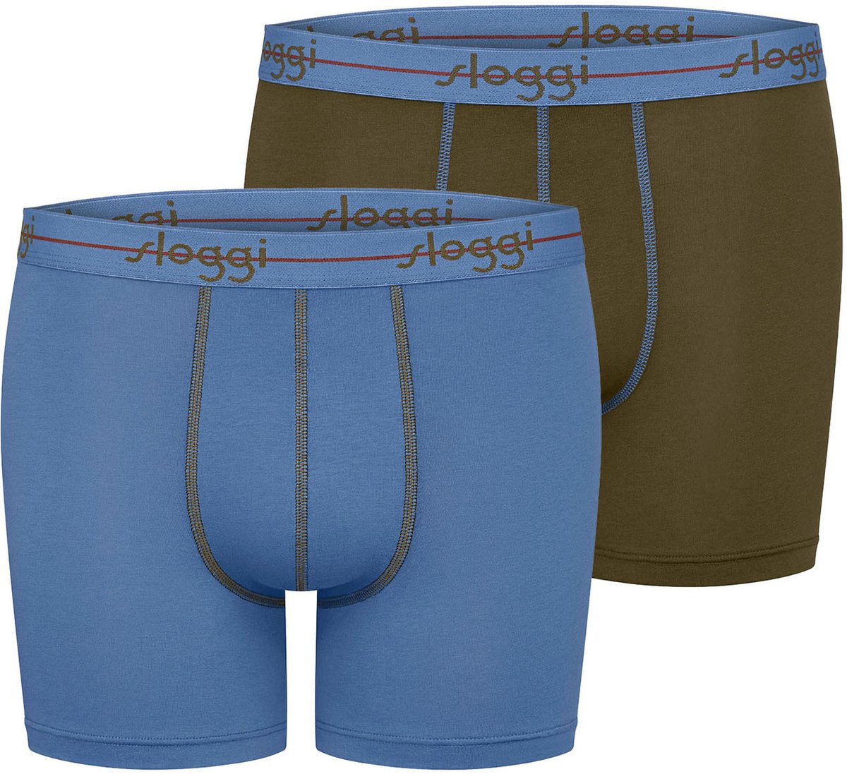 sloggi Langer Boxer Blue Start
