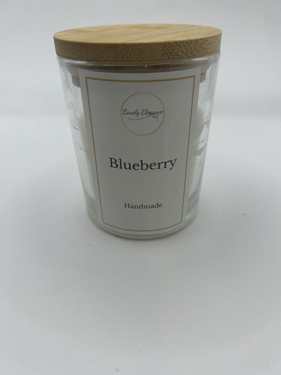 Lovely Elegance - Handgemaakte Geurkaars Blueberry - Duurzaam