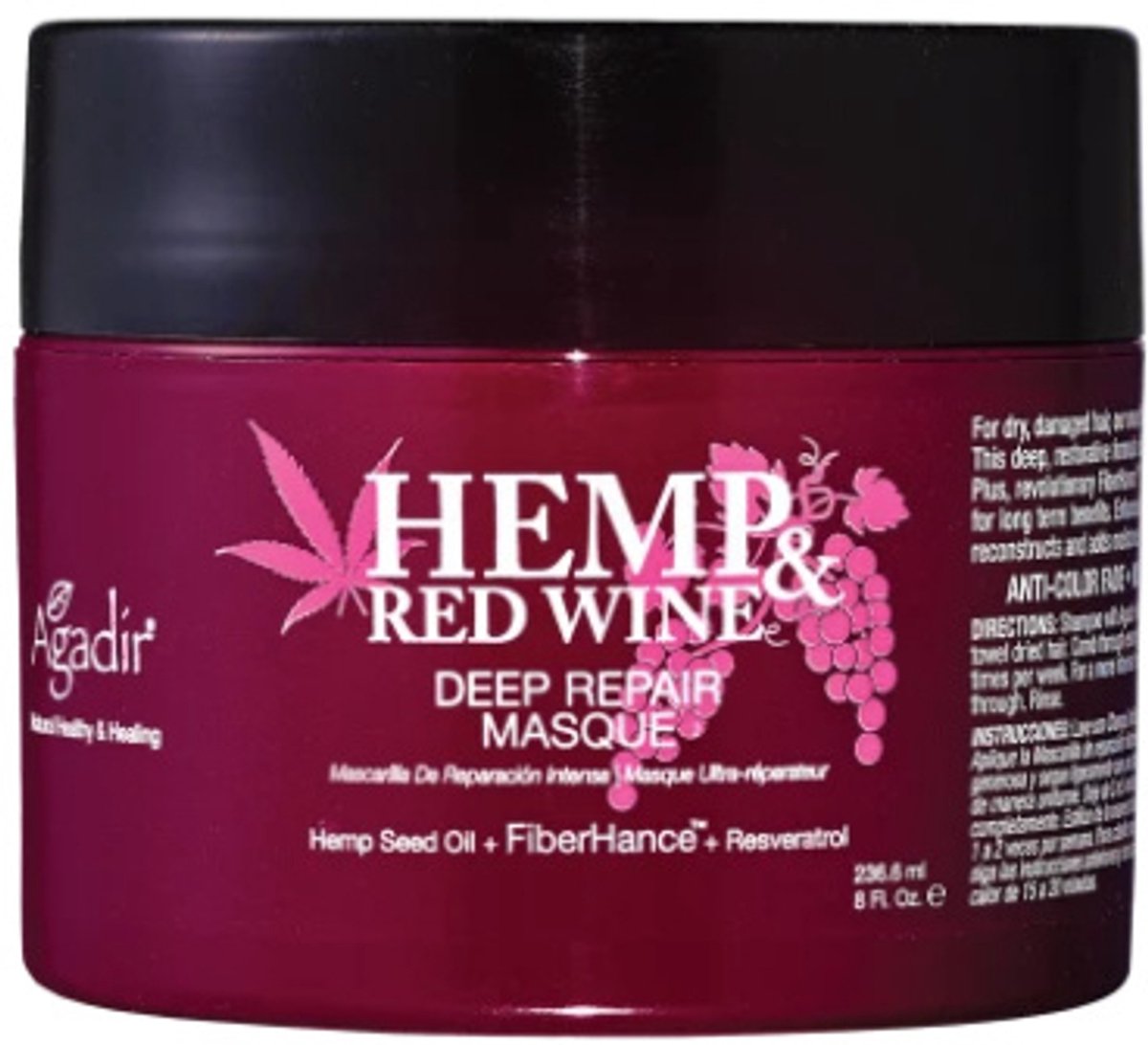 Agadir Masker Hemp & Red Wine Deep Repair Masque