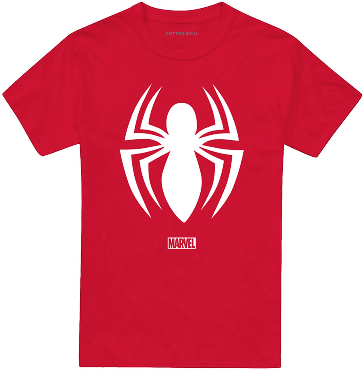 Marvel Spiderman Logo Heren T-Shirt - Rood - XL