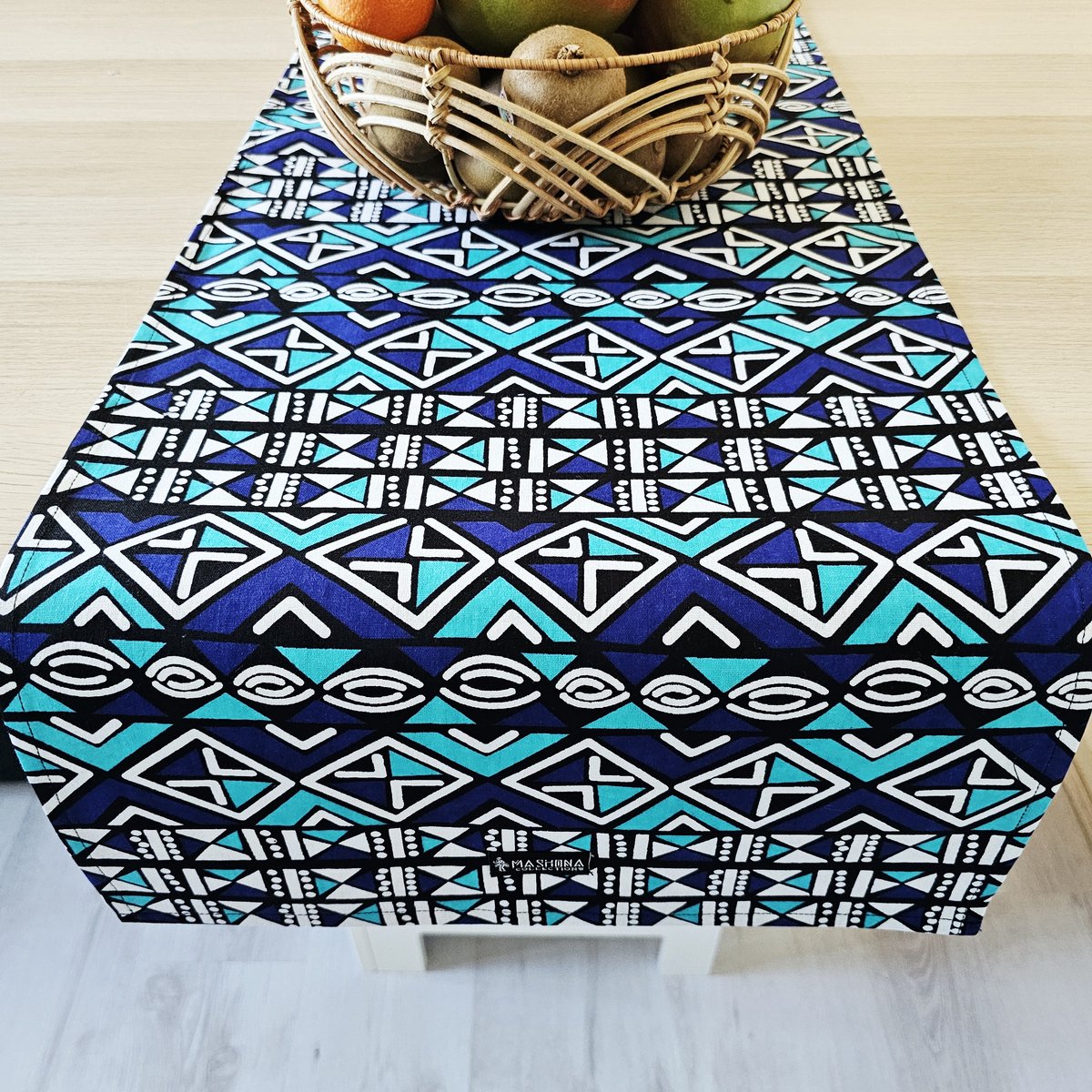 Handmade Table Runner | 200x35cm | Made from 100% Cotton African Print Fabric