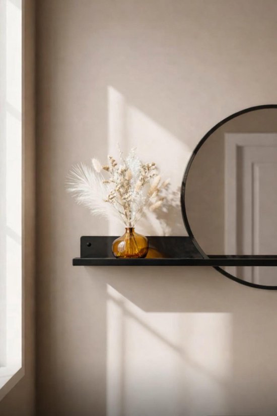 Par Bresi - Étagère murale Belvi avec miroir noir