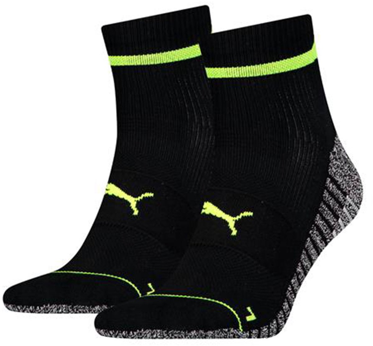 Puma 3-Pack Strakke Sportsokken Verstevigde Pasvorm Heren Dames – 181005001 Zwart