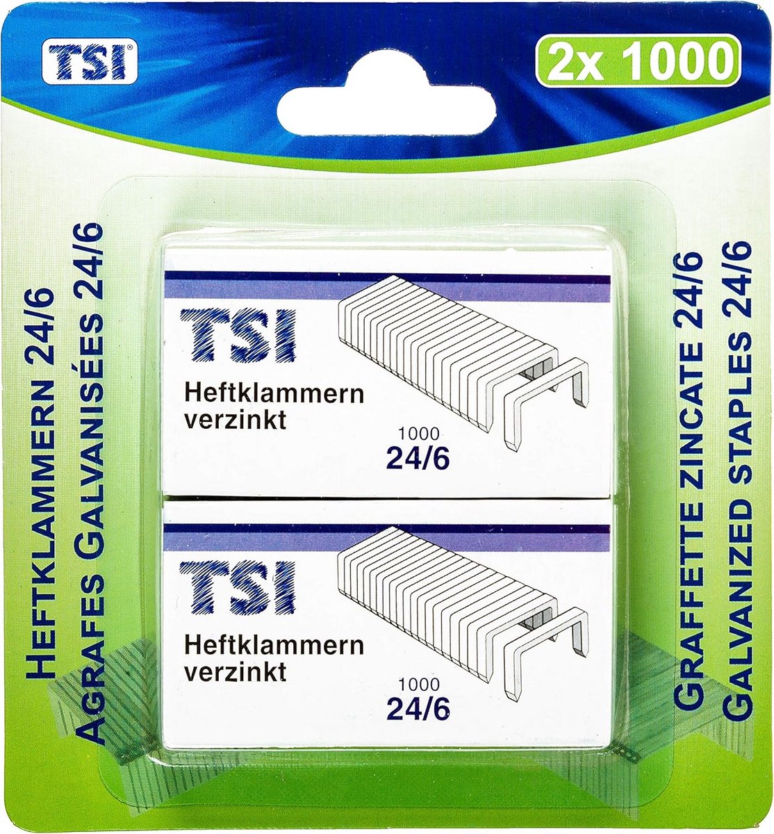 Doos nietjes 24/6, 2000 stuks voor nietmachine