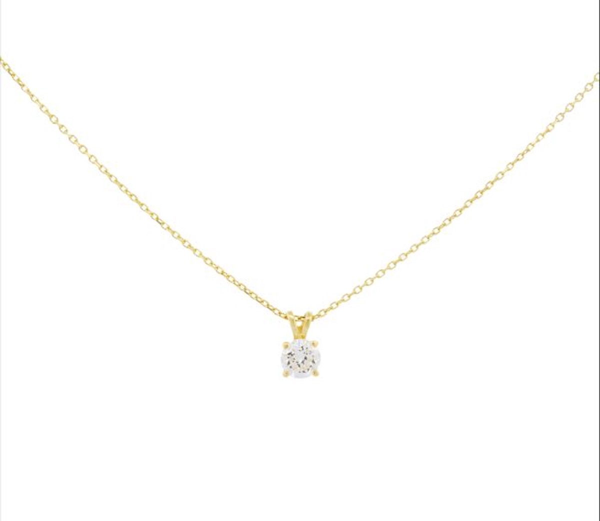 Di Lusso 14K Gouden HANGER – 0.25ct Lab Grown Diamant