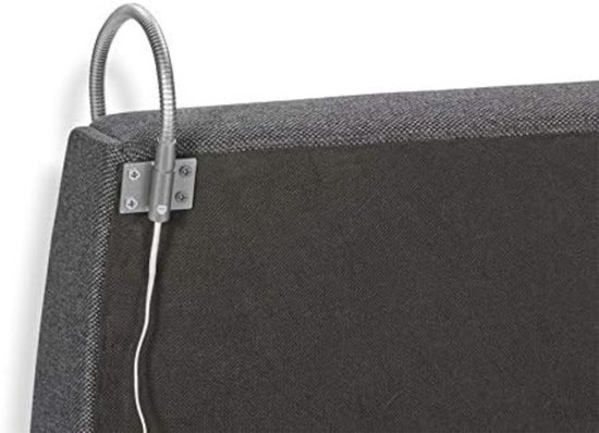 Nexvo® Bedlampje Hoofdbord - Leeslamp - Nachtlamp - Aluminium - Zilver - 56cm x 2cm x 120cm van Merkloos — afbeelding 3