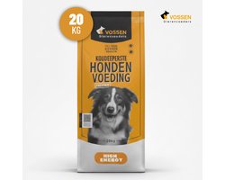 VOSSEN Geperste Brok HE 20 kg - geperste hondenvoeding - actieve hond - high energy - hondenvoer