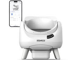 CATLINK C08 Zelfreinigende XXL Kattenbak – Open, Slim, APP & Geurcontrole