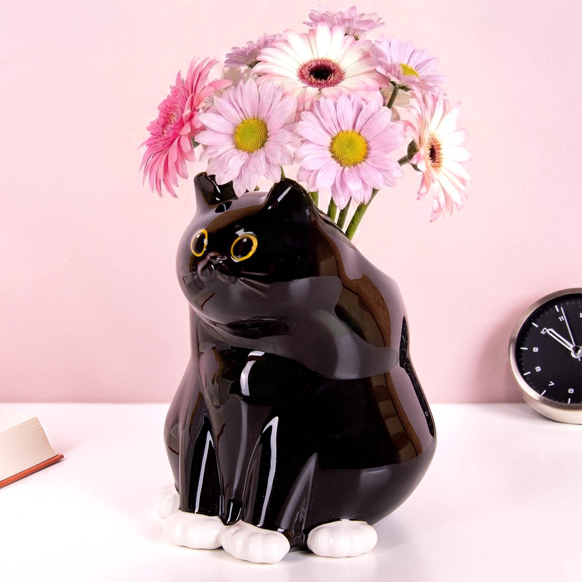 Black Cat Vase van Bitten