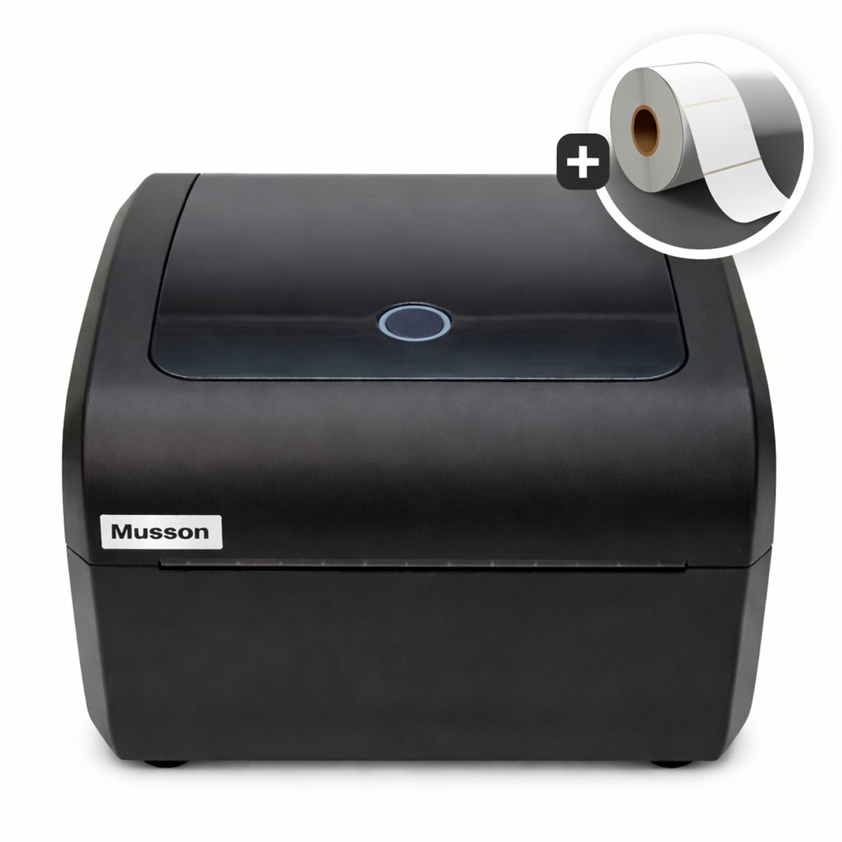 Musson 423B Professionele Labelprinter – 203 DPI Direct Thermal – 4.25” / 108 mm Printbreedte – 6 IPS Printsnelheid – USB/LAN/Serial – TSPL/ZPL/EPL/DPL Emulatie – Windows/Mac/Linux/Android/iOS Ondersteuning
