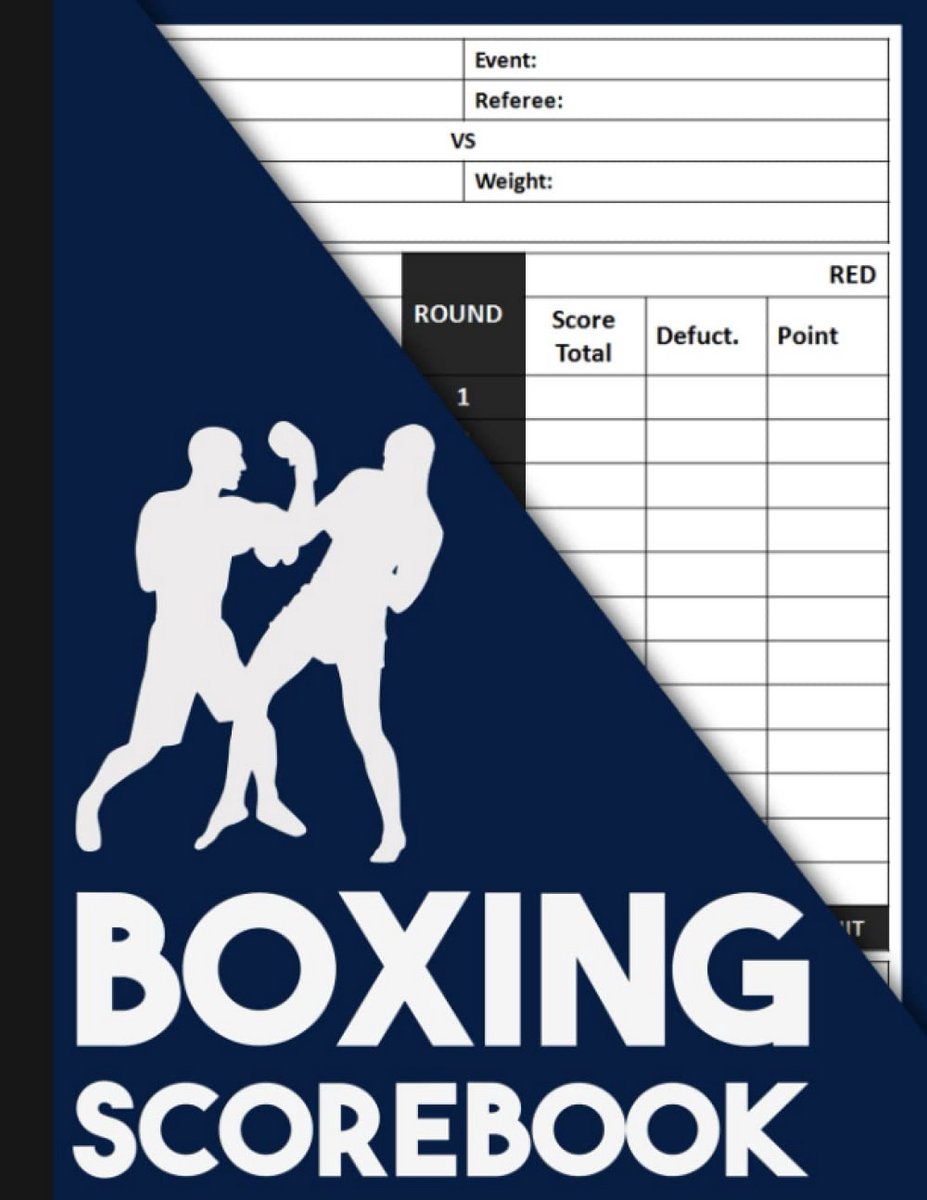 Scoreboek voor Boksen: 100 Scorekaarten voor Wedstrijdresultaten