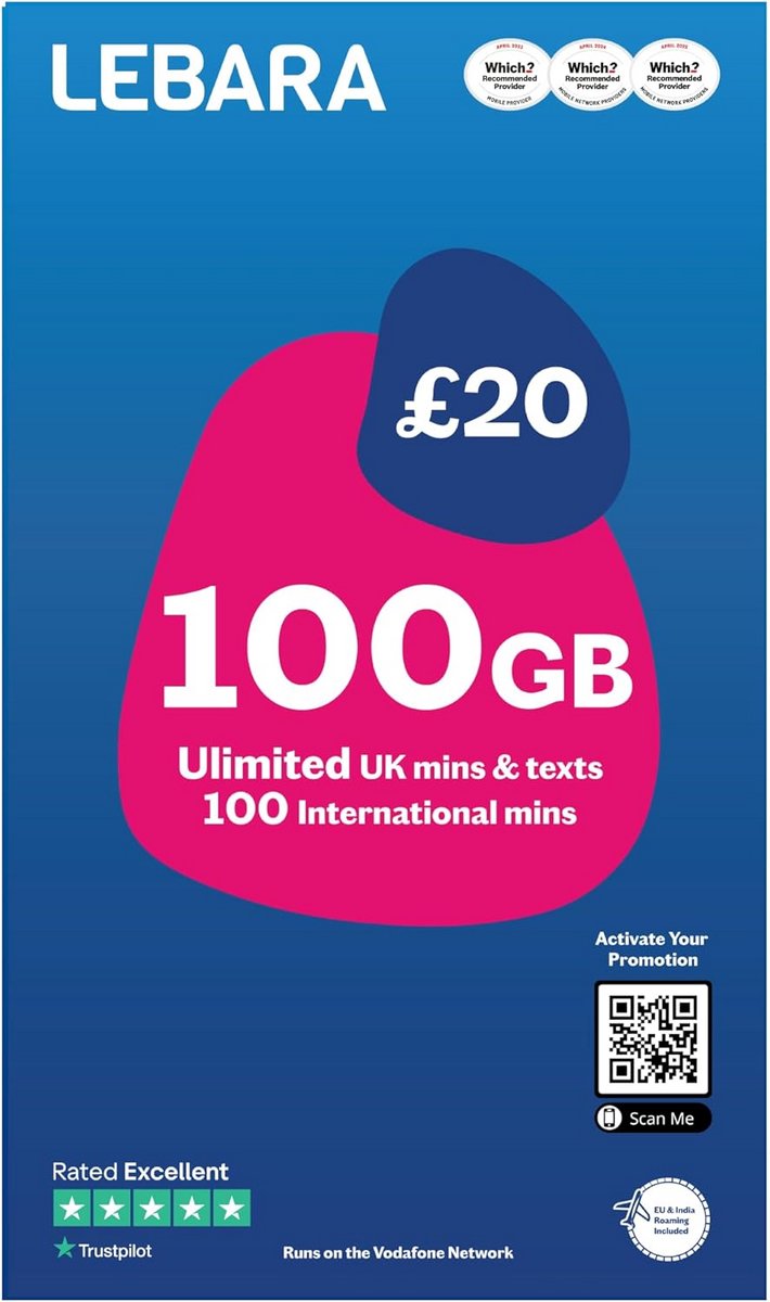 Prepaid Simkaart Nederland en Verenigd Koninkrijk Flexibel Formaat