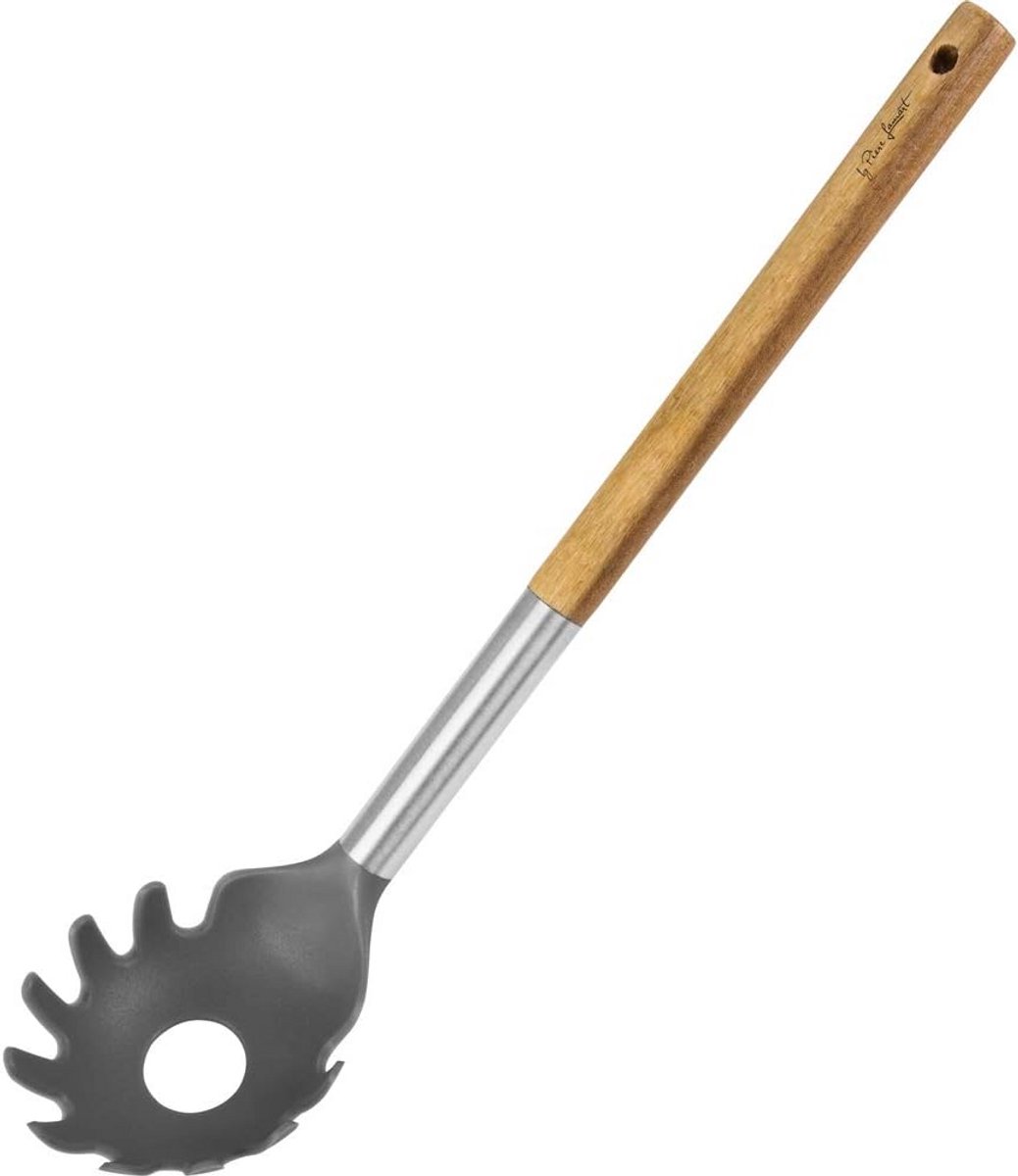 Nylon Spaghettilepel met Houten Handvat voor Koken