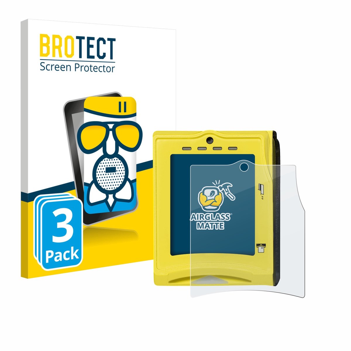 BROTECT - Screenprotector voor Nayax VPOS TOUCH - Folie Beschermfolie Beschermglas matte 3 Stuks