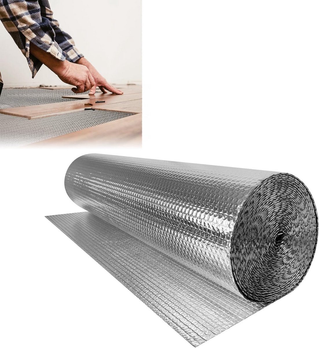 Isolerende Dubbellaagse Aluminiumfolie voor Dak, Vloer en Wandisolatie