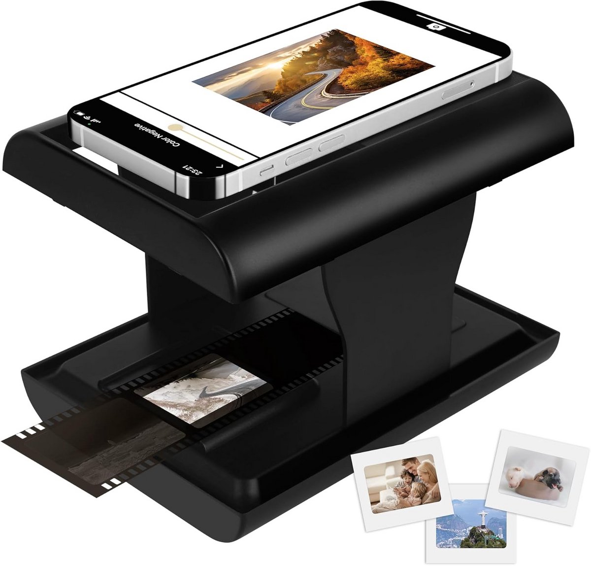 Diascanner 35mm Negatieven naar Digitaal - Draagbare Filmscanner met LED Licht