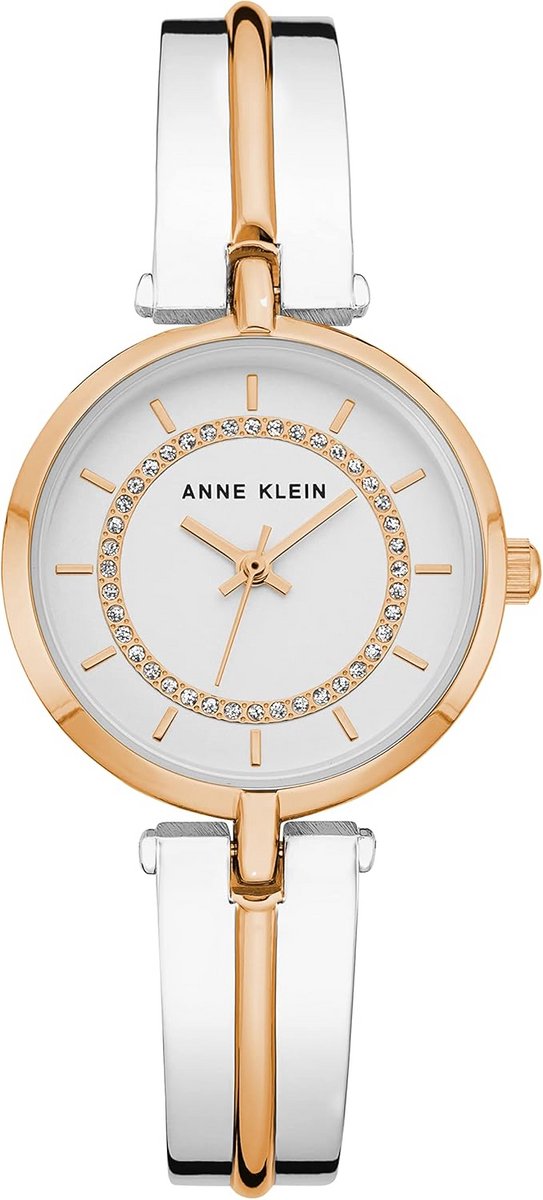 Dames Horloge Bangle met Glitter Accent