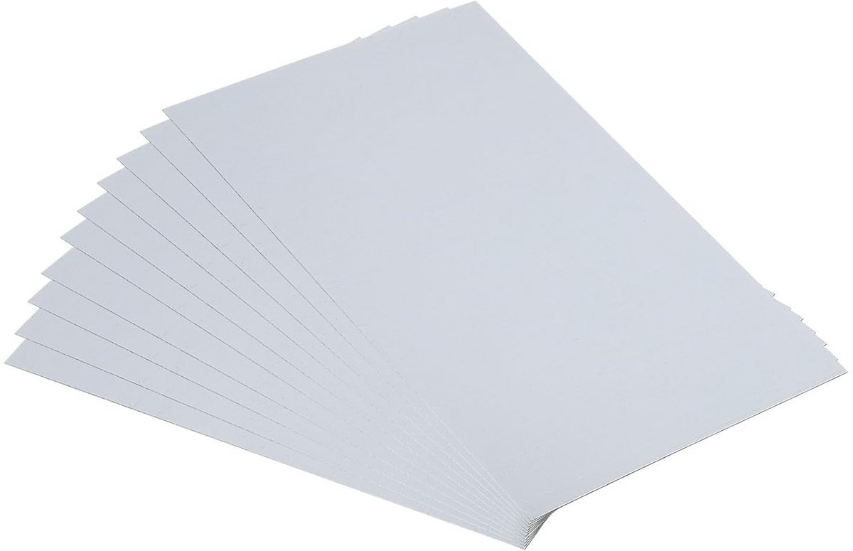 10 Stuks Verzinkt Stalen Platen 15x10 cm - 0.5 mm Dik Metaal voor Dakafdichting en Doe-het-zelf