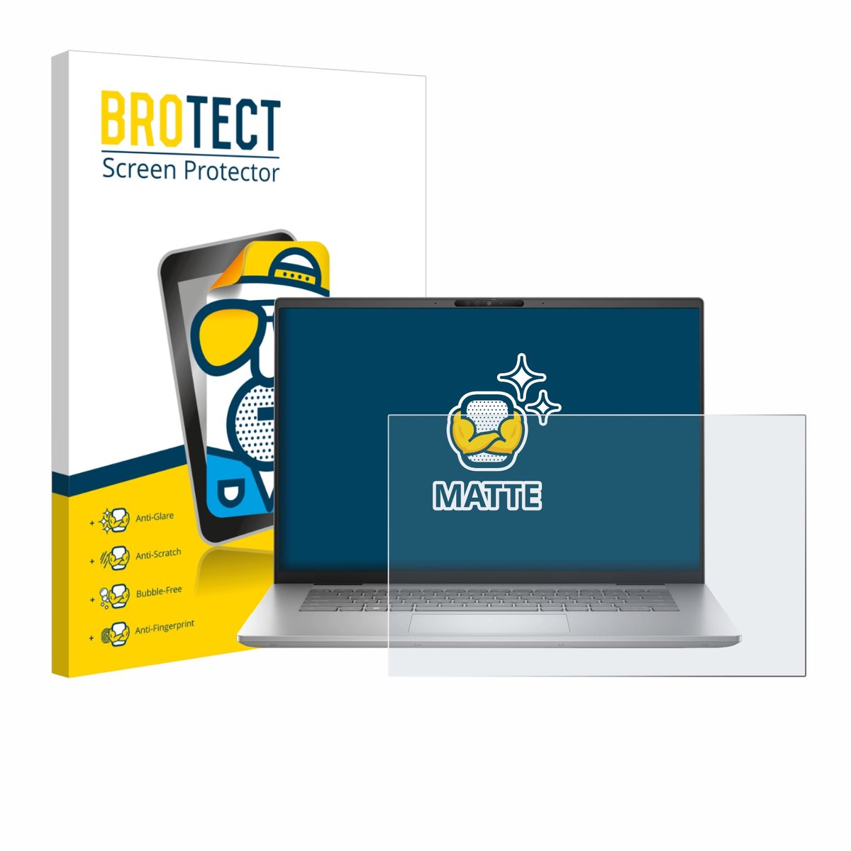 BROTECT - Screenprotector voor Dell Inspiron 16 Plus 7630 - Folie Beschermfolie matte